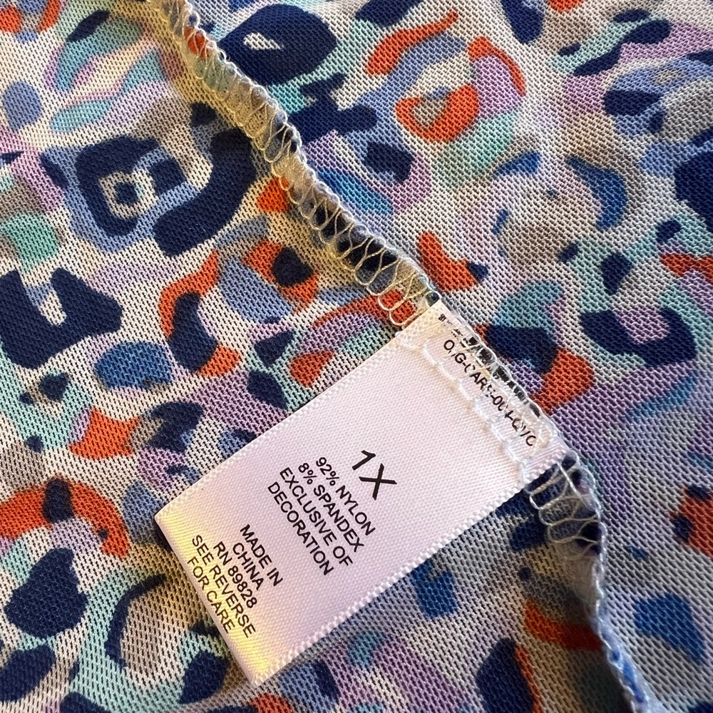 LOGO by Lori Goldstein Multicolor Patterned Robe - Picture 5 of 6